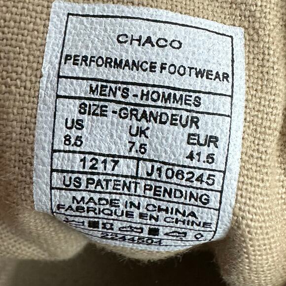 Chaco Davis Brown Tan Lace Up Loafers Men's Size 8.5 Casual Shoes Sneakers - Picture 8 of 9